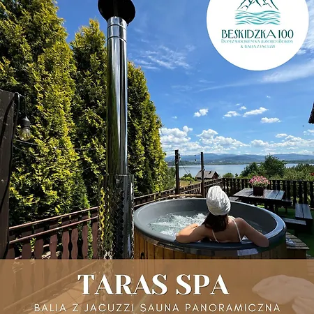 度假居 Beskidzka 100 - Sauna & Balia Z Jacuzzi Widok Na Gory I Jezioro Zywieckie *