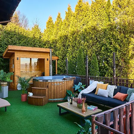 度假居 Beskidzka 100 - Sauna & Balia Z Jacuzzi Widok Na Gory I Jezioro Zywieckie 扎热切